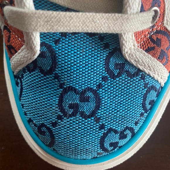 Gucci LIMITED EDITION GUCCI Tennis 1977 Multicolored canvas sneakers - Picture 10 of 12